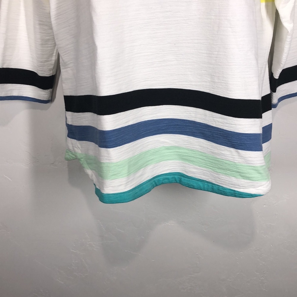 T By Talbots Stripe Top Size Large Petite - image 3